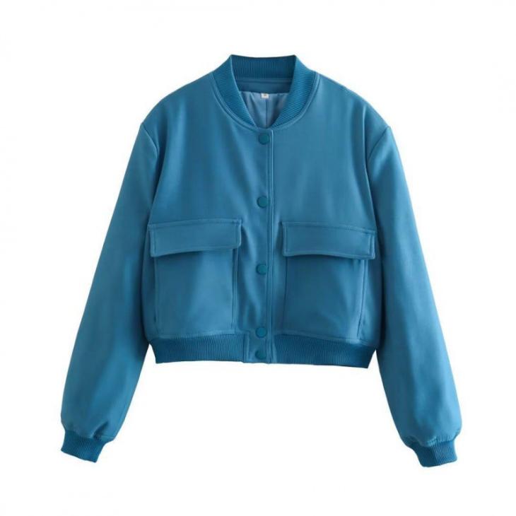 Blouson Varsity Cropped En Laine  | Vestes, Manteaux & Blousons Femme Femme AVAILABLE 545