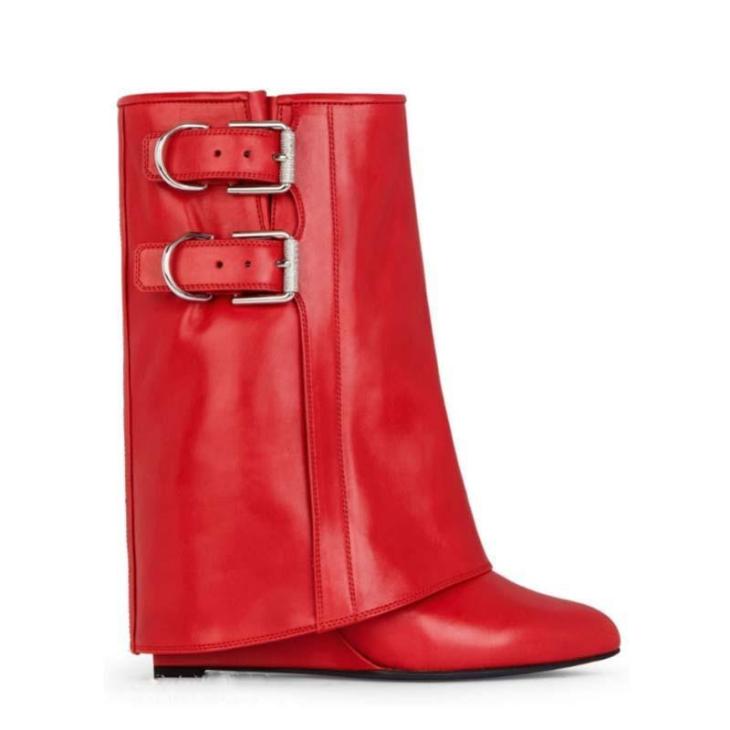 Bottines Shark Lock Buckles En Cuir  | Shark Lock Femme Femme Femme