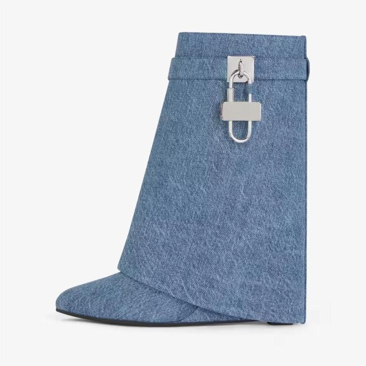 Bottines Shark Lock En Denim  | Shark Lock Femme Femme BLEU MOYEN