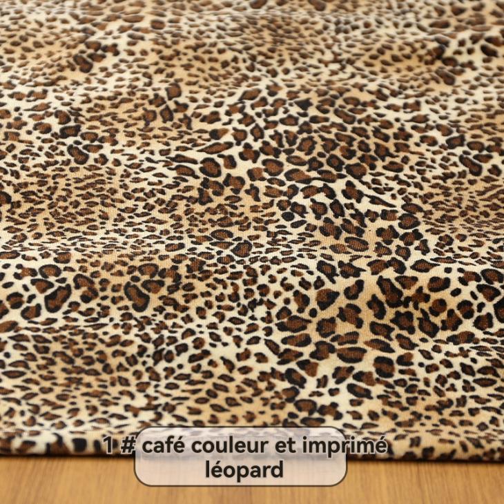 Carré En Soie Imprimé Léopard  | Foulards, Écharpes & Cravates Femme Accessoires Beige