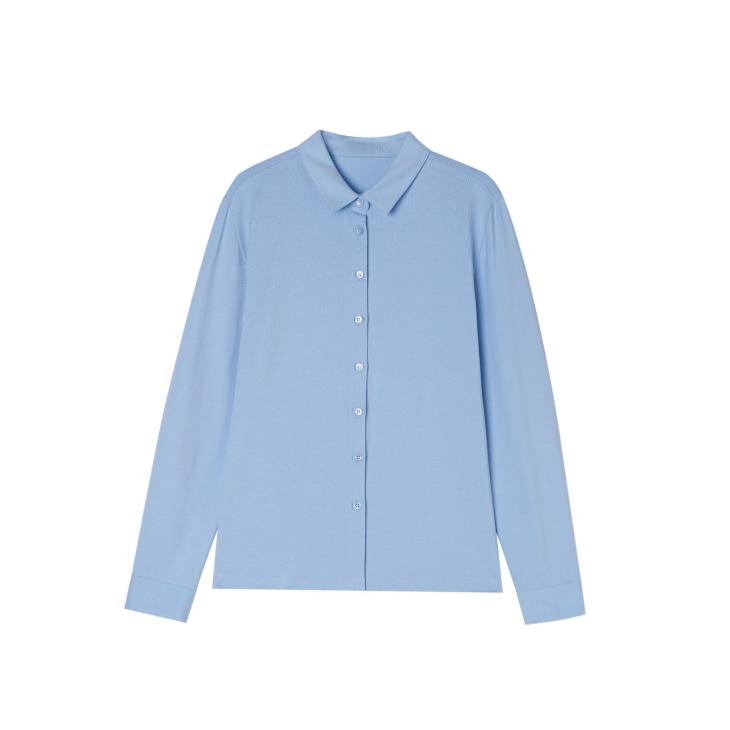 Chemise Ajustée En Coton Stretch  | Chemises Homme Chemises Bleu Ciel