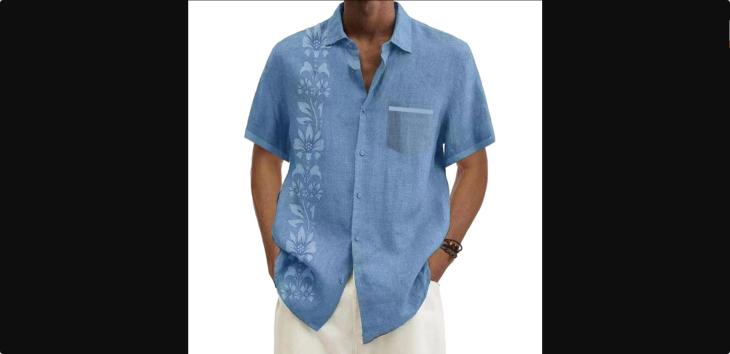 Chemise Ample En Jacquard Floral  | Chemises Homme Chemises Chemises