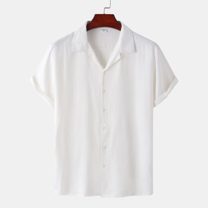 Chemise À Col Requin  | Chemises Homme Chemises blanc