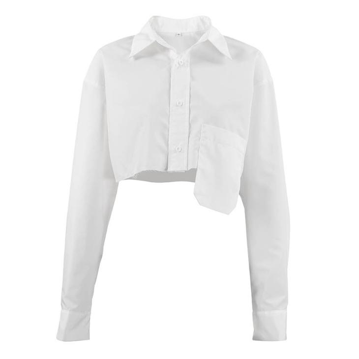 Chemise Courte En Soie  | Tops & Chemises Femme Femme Ecru