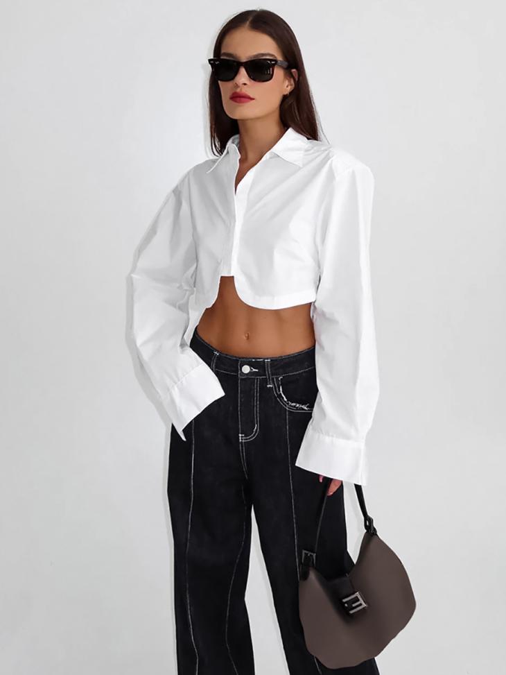 Chemise Courte Torsadée  | Tops & Chemises Femme Femme blanc