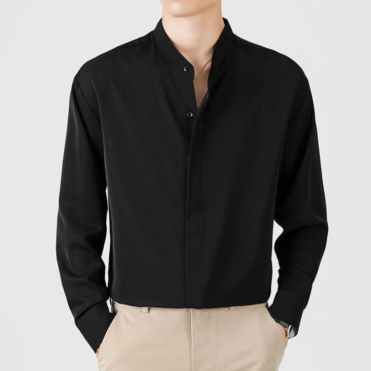 Chemise En Soie Avec Plastron  | Chemises Homme Chemises Chemises