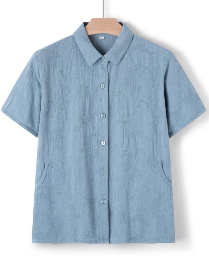 Chemise Oversize Jacquard Fleurs  | Chemises Homme Chemises Bleu