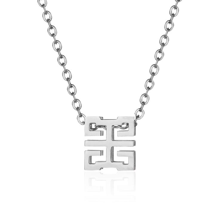 Collier À Pendentif 4G En Métal  | Bijoux Femme Accessoires ARGENTE