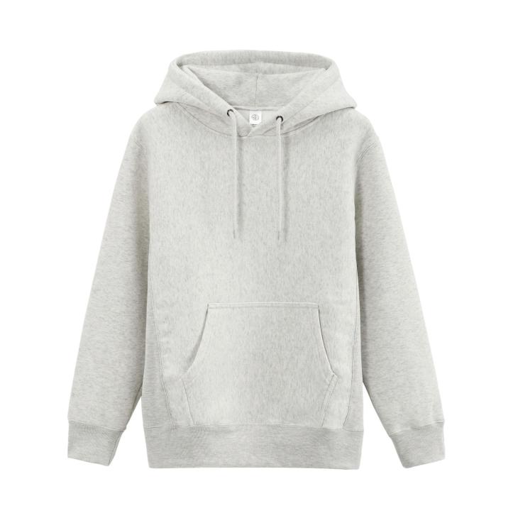 Hoodie Homme Brodé En Coton Biologique  | Sweats & Joggings Homme Homme gris chine