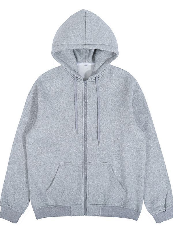 Hoodie Homme Brodé En Coton Biologique  | Sweats & Joggings Homme Homme gris chine