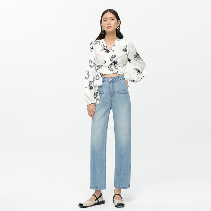 Jean Large  | Pantalons & Jeans Femme Femme Bleu jean