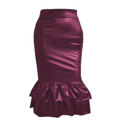 Jupe Short En Satin  | Jupes & Shorts Femme Femme Bordeaux