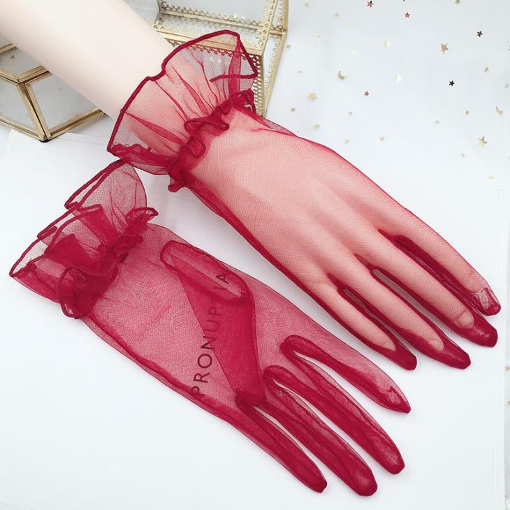 Mini Gants Asymétriques En Tulle 4G  | Autres Accessoires Femme Accessoires Autres Accessoires