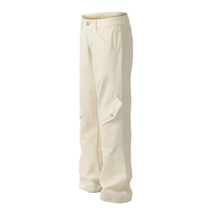 Pantalon Cargo Satiné  | Pantalons & Jeans Femme Femme Beige