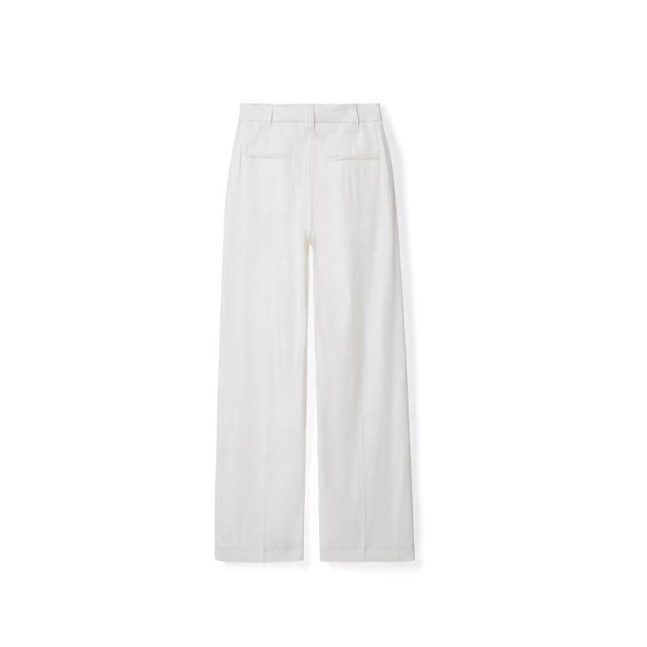 Pantalon Large En Toile  | Pantalons & Jeans Femme Femme blanc