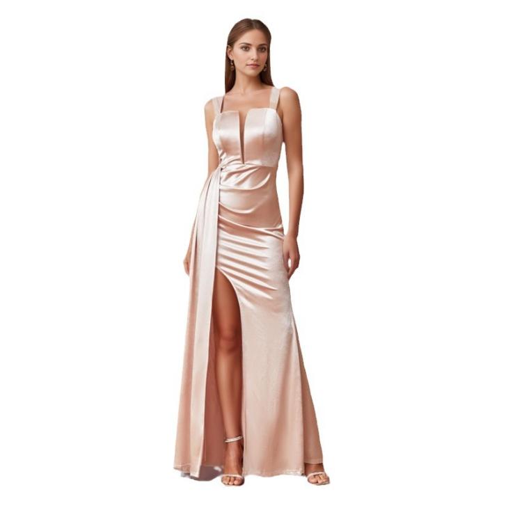 Robe Du Soir Drapée  | Robes Femme Femme Femme