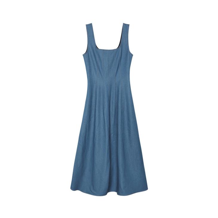 Robe Voyou En Denim  | Robes Femme Femme BLEU PROFOND