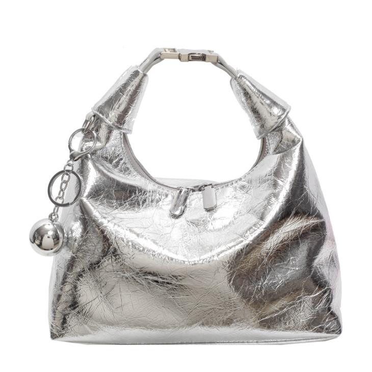 Sac En Cuir Métallisé  | Sacs Femme Accessoires Argent