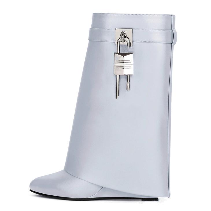 Sandales Shark Lock En Satin Avec Strass  | Shark Lock Femme Femme ARGENTE