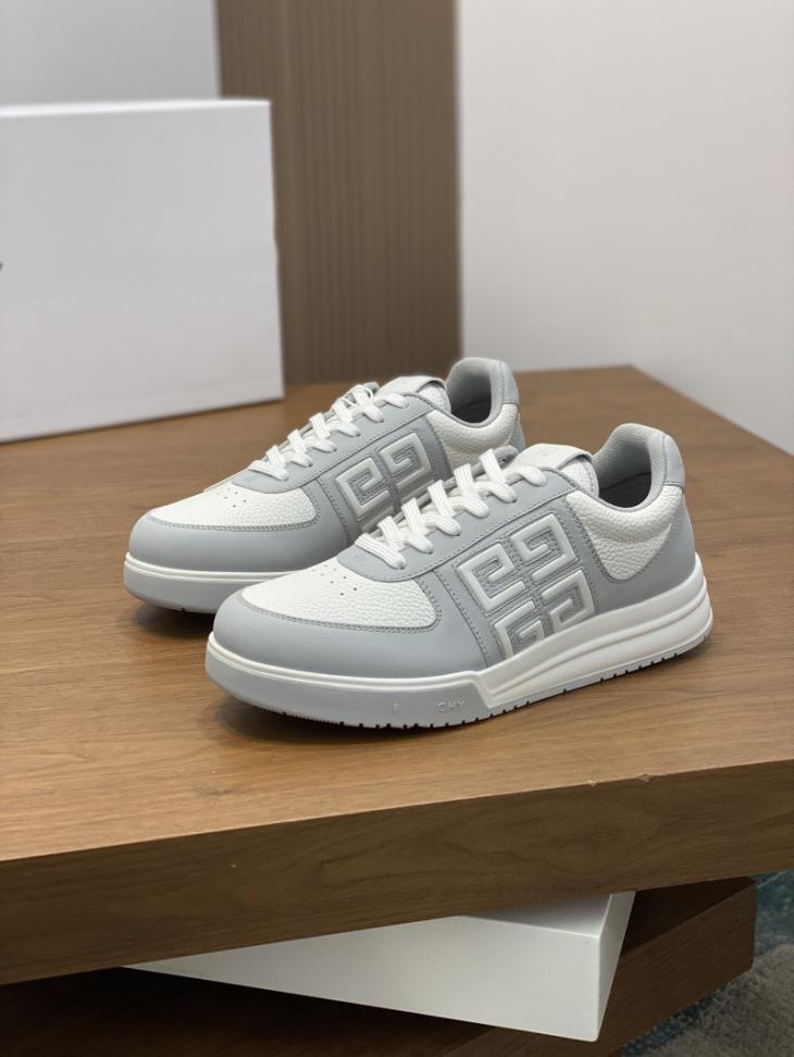 Sneakers G4 En Cuir Dégradé Et Toile  | Sneakers Homme Homme blanc