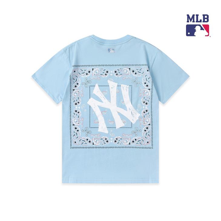 T-Shirt En Coton  Aqua Stars  | T-Shirts & Polos Homme Homme Bleu Ciel