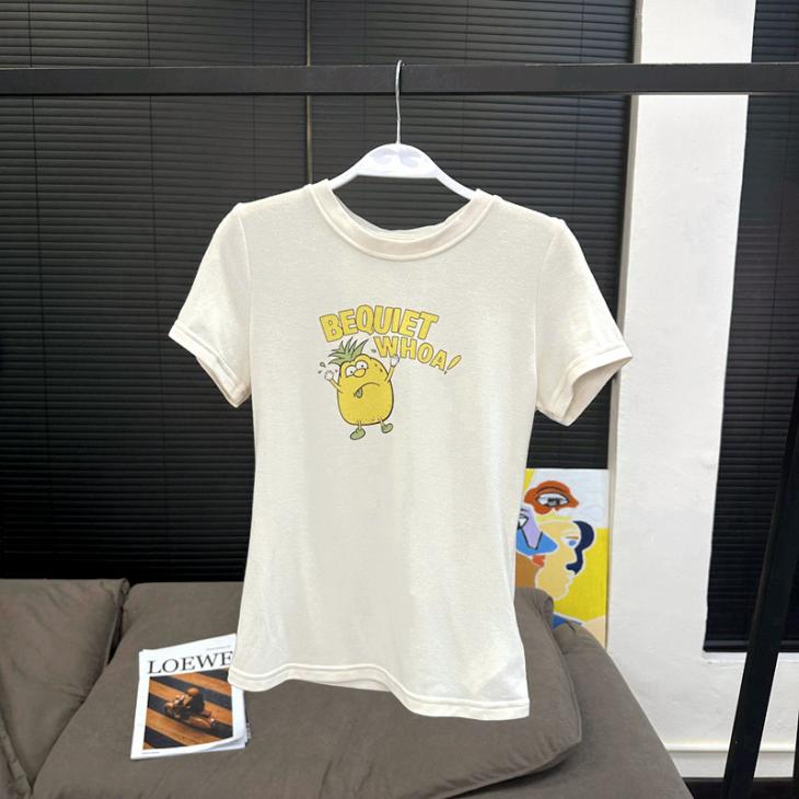 T-Shirt En Coton Avec Imprimé  Lemons  | T-Shirts & Polos Homme Homme blanc