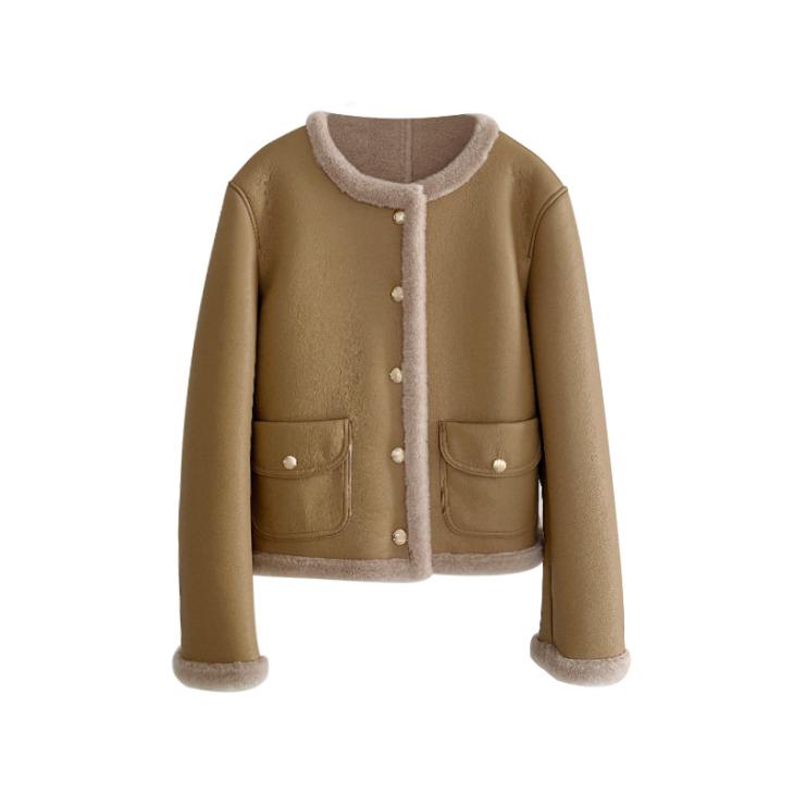 Veste En Fausse Fourrure  | Vestes, Manteaux & Blousons Femme Femme Beige