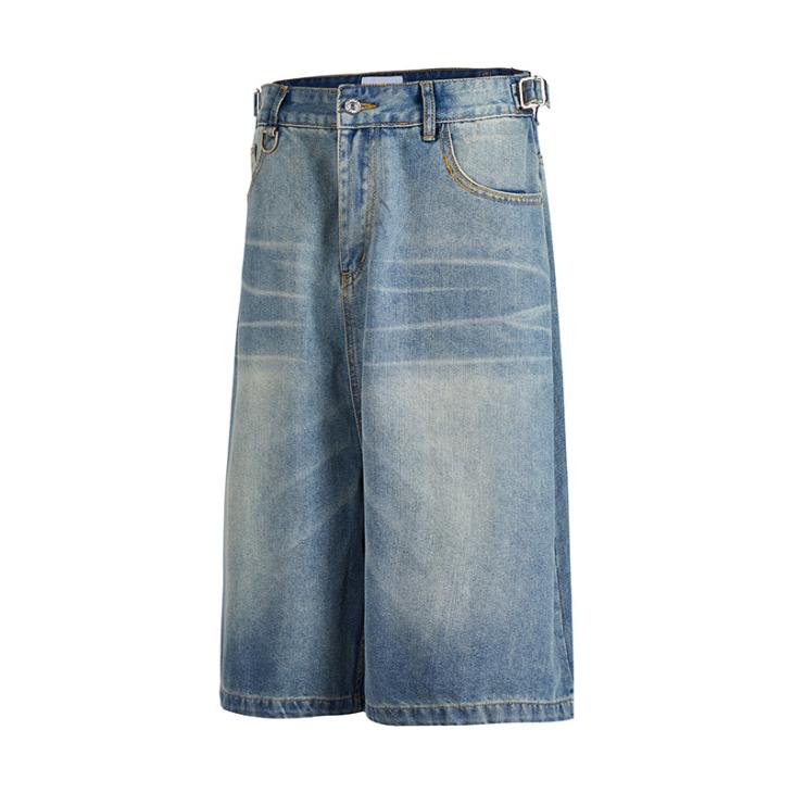 Bermuda En Jean À Double Ceinture  | Jupes & Shorts Femme Femme Bleu jean